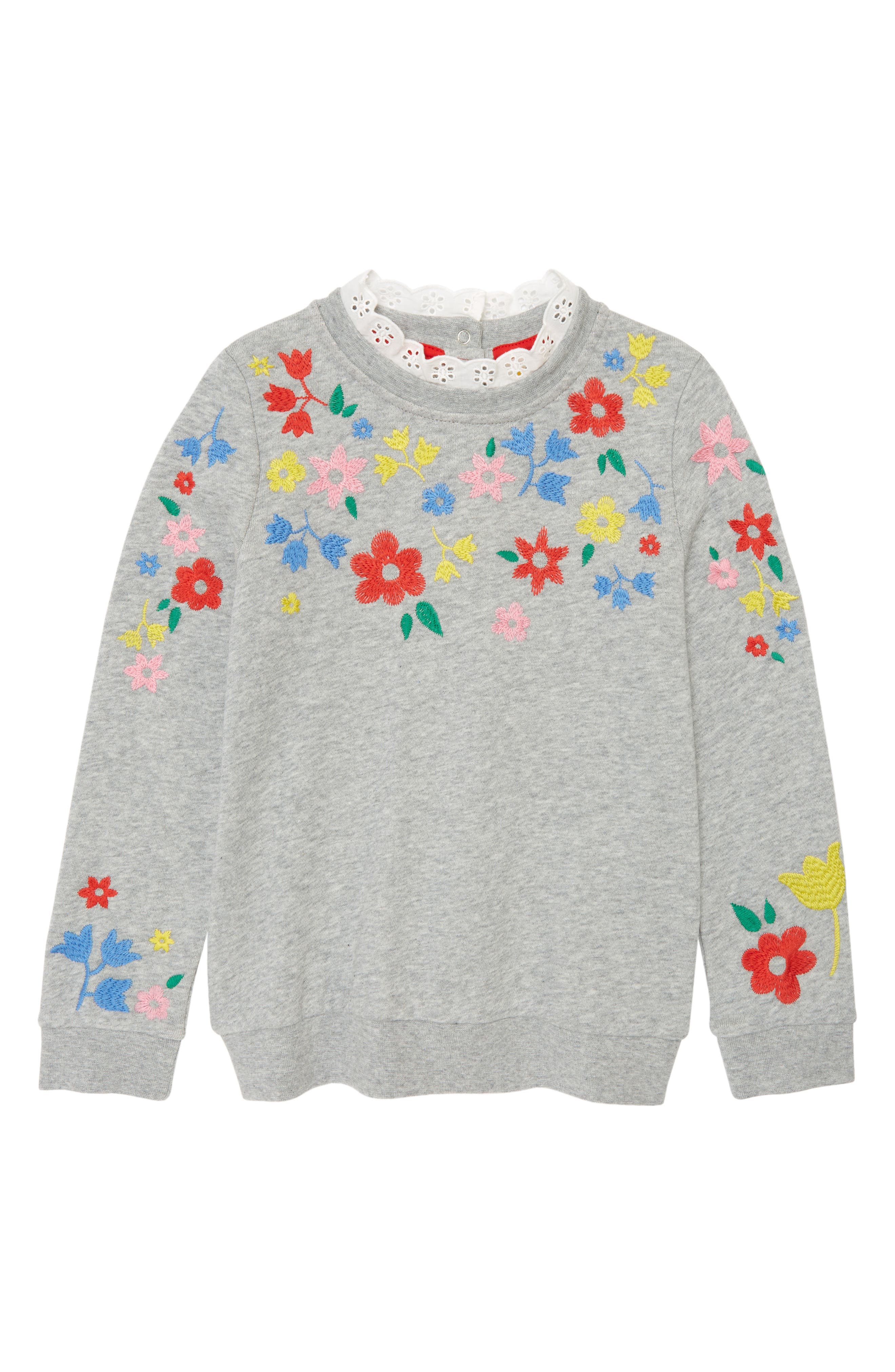 New Girls Light Grey Sweatshirt Jumper Various Ages 2-8 Free Postage New Girls Light Grey Sweatshirt Jumper Various Ages 2-8 Free Postage